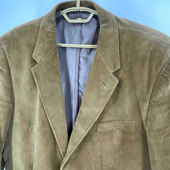 Calvin America Corduroy Cotton Blazer, Sportcoat, 2 button, Preppy, Men's 46 R - Picture 1 of 12